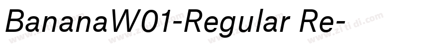 BananaW01-Regular Re字体转换